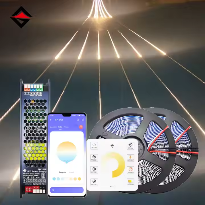 How to connect and use the running water LED strip?