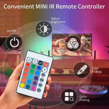 How many colors can RGB light strips be adjusted?