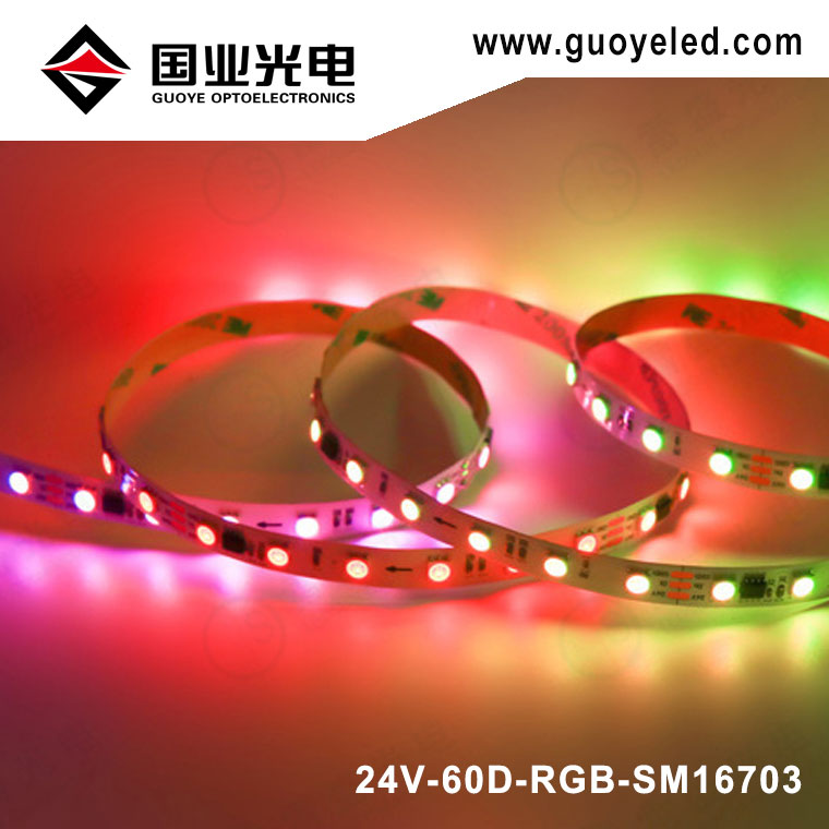Led pixel tape light